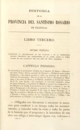 Séptimo período. Comprende la continuacion de los trabajos y de la persecucion ...