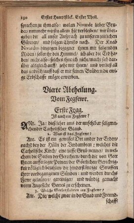 Vierte Abtheilung. Vom Fegfewer.