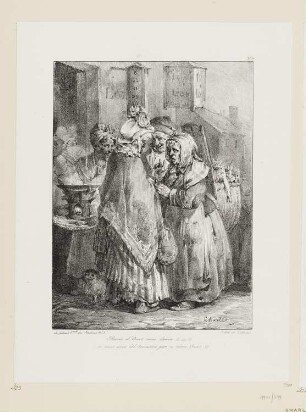 Wahrsagerin, Blatt 7 der Folge "Lithographische Skizzen"