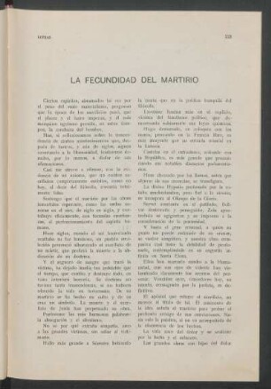 La fecundidad del martirio