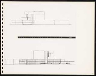 Sammelmappe: Stadttheater, Trier Wettbewerb: Seitenansichten
