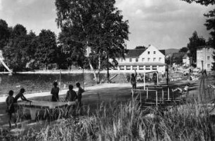Niederschöna-Hetzdorf. Sumpfmühle, Ferienheim des VEB Narva, Ansichtskarte
