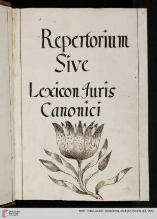 Johannes Nicolaus de Milis, Repertorium iuris