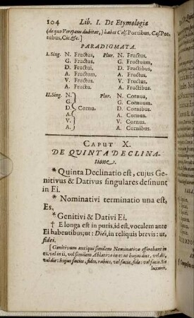 Caput X. De Quinta Declinatione.