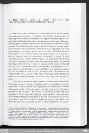 9. The Open Society And Turkey: An Ethnographic Example From Turkey