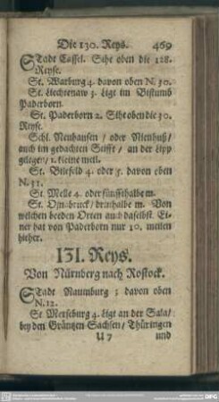 131. Reys. Von Nürnberg nach Rostock
