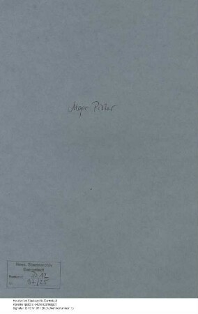 Pistor, Jakob, Major