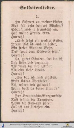 Soldatenlieder.