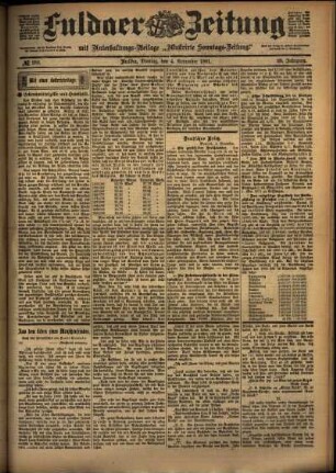 Ausgabe vom Montag, den 04. November 1901.