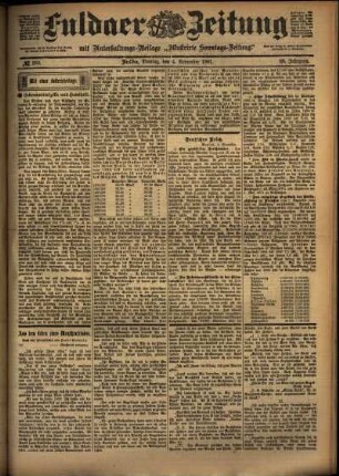 Ausgabe vom Montag, den 04. November 1901.