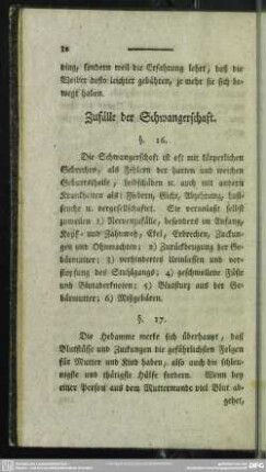 Zufälle der Schwangerschaft