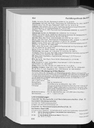 Nebenfach-Studiengang Afrika-Studien