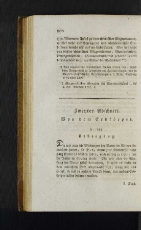 [Besondere Naturlehre.] Zweyter Abschnitt.