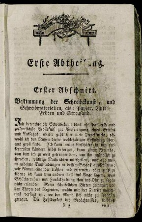 Erster Abschnitt. - Vierter Abschnitt.