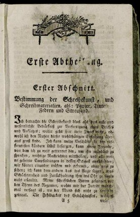 Erster Abschnitt. - Vierter Abschnitt.