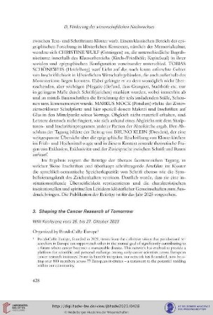 3. Shaping the Cancer Research of Tomorrow