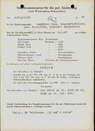 Seyfried, Hans