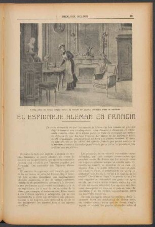 El espionaje alemán en Francia