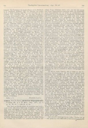 641-644 [Rezension] Siebeck, Hermann, Lehrbuch der Religionsphilosophie