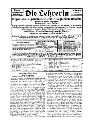 Zum neuen Jahr 1920 : Saat auf Hoffnung