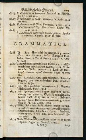 573-591, Grammatici - Bibliothecarii
