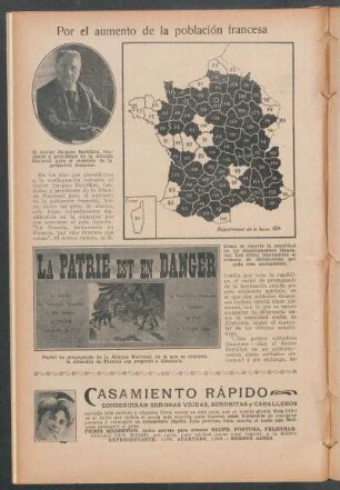 Por el aumento de la población francesa