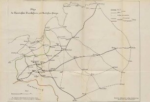 Skizze der Russischen Eisenbahnen zur Deutschen Grenze