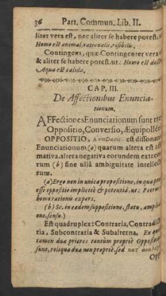 Cap. III. De Affectionibus Enunciationum.