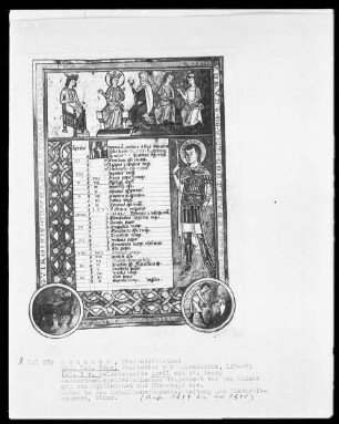 Psalterium mit Kalendarium — Kalendar, Folio 1verso-7recto — Buchseite April, Folio 3recto