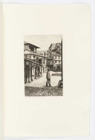 Rue Mouffetard marché des patriarches, Blatt 8 der Folge "Paris intime"