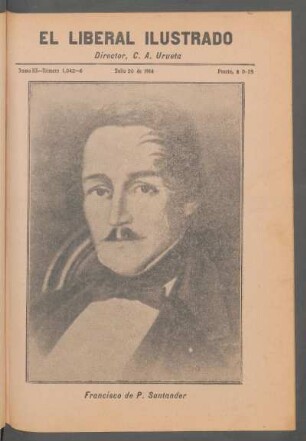[Retrato de] Francisco de P. Santander