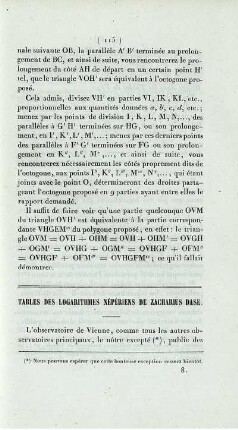 Tables des logarithmes népériens de zacharius dase.