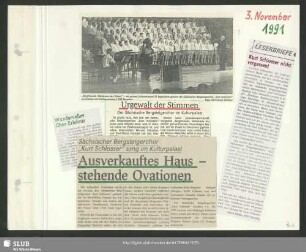 Sächsischer Bergsteigerchor im Kulturpalast