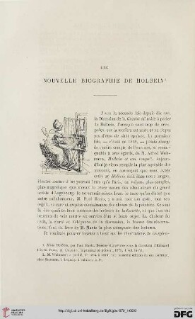 2. Pér. 19.1879: Une nouvelle biographie de Holbein