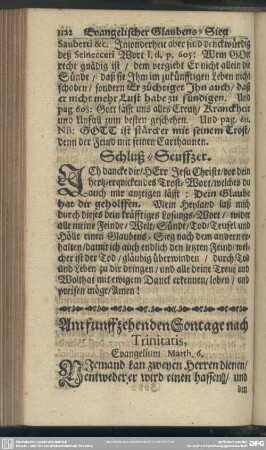 Am funffzehenden Sontage nach Trinitatis