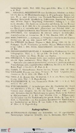 Autographen (Nr. 2616-2638)