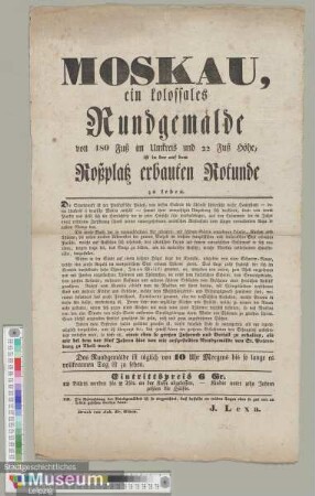 Moskau, ein kolossales Rundgemälde