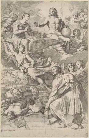 Der heilige Carlo Borromeo als Fürbitter für Mailand in Zeiten der Pest