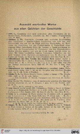 [Katalog A - Z] (Nr. 1 - 915)