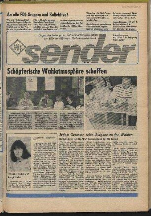 Betriebszeitung 'WF-Sender', Nr.15/1979 (2. Aprilausgabe 1979)