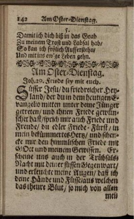 Am Oster-Dienstag