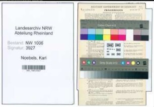 Entnazifizierung Karl Noebels , geb. 22.12.1899 (Fahrer)