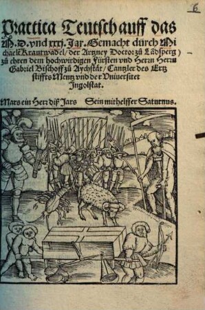 Practica Teutsch auff das M.D. und xxxj. Jar