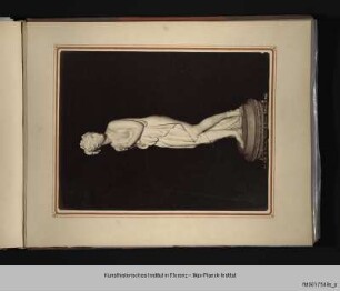 Album mit Veduten aus Florenz : Vedute mit Venus Italica von Canova in den Uffizien