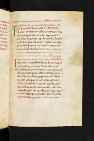 Antiphonenanfänge, Lektionen (als Ergänzung zum Sakramentar, hier zum Commune sanctorum) (falsch eingebunden, korrekt nach 213v)