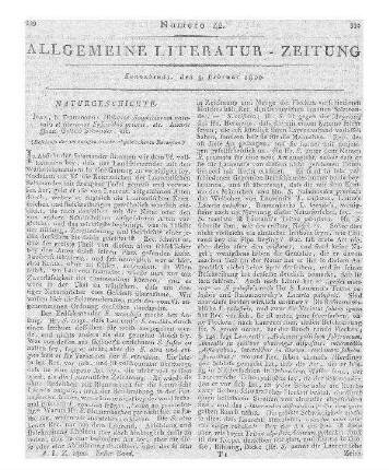 Schneider, J. G.: Historia Amphibiorum naturalis et literariae. etc. (Beschluß der im vorigen Stück abgebrochenen Recension)