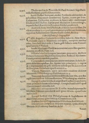Libri Historici & Geographici.