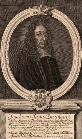 Bildnis von Joachim Justus Breithaupt(1658-1732)