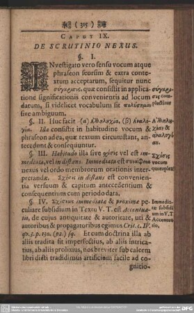 Caput IX. De Scrutinio Nexus
