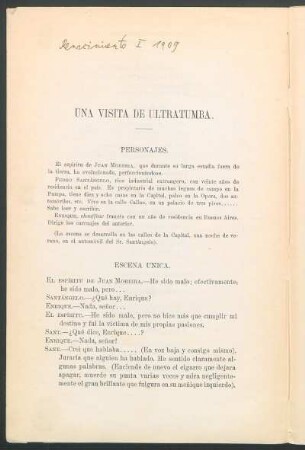 Una visita de ultratumba.